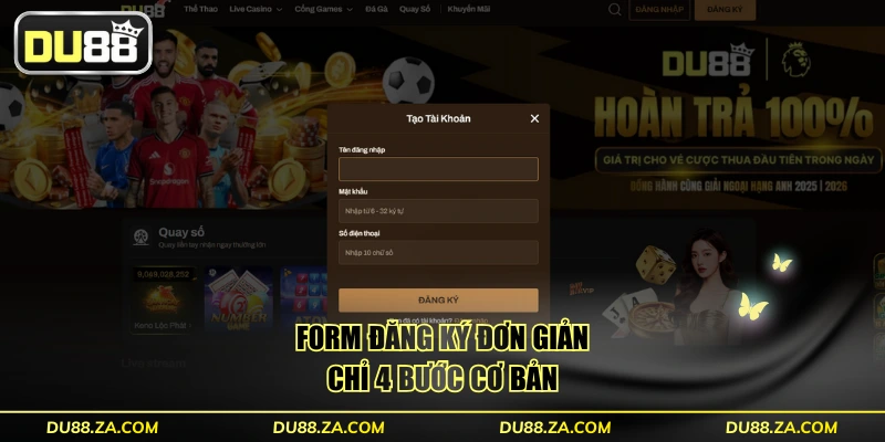 DU88 | Link Vào DU88.COM Chính Thức🎖️Nhà Cái Cá Cược #1 16 Form đăng ký đơn giản chỉ 4 bước cơ bản