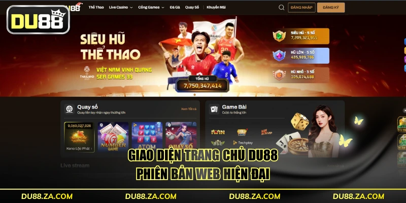 DU88 | Link Vào DU88.COM Chính Thức🎖️Nhà Cái Cá Cược #1 11 Giao diện trang chủ DU88 phiên bản web hiện đại
