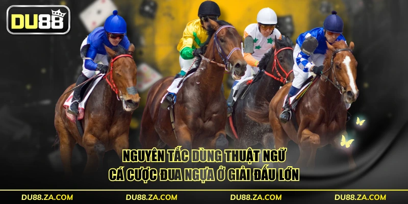Nguyên tắc dùng thuật ngữ cá cược đua ngựa ở giải đấu lớn